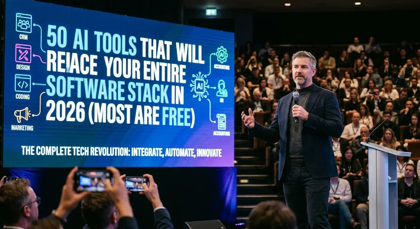50 AI Tools That Will Replace Your Entire Software Stack in 2026 (Most Are Free)